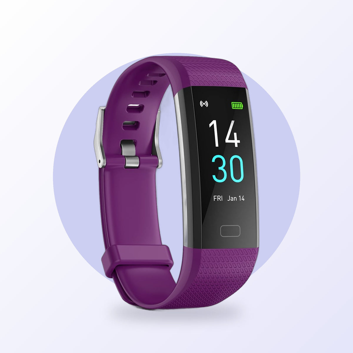 Fitness tracker smart watch, purple