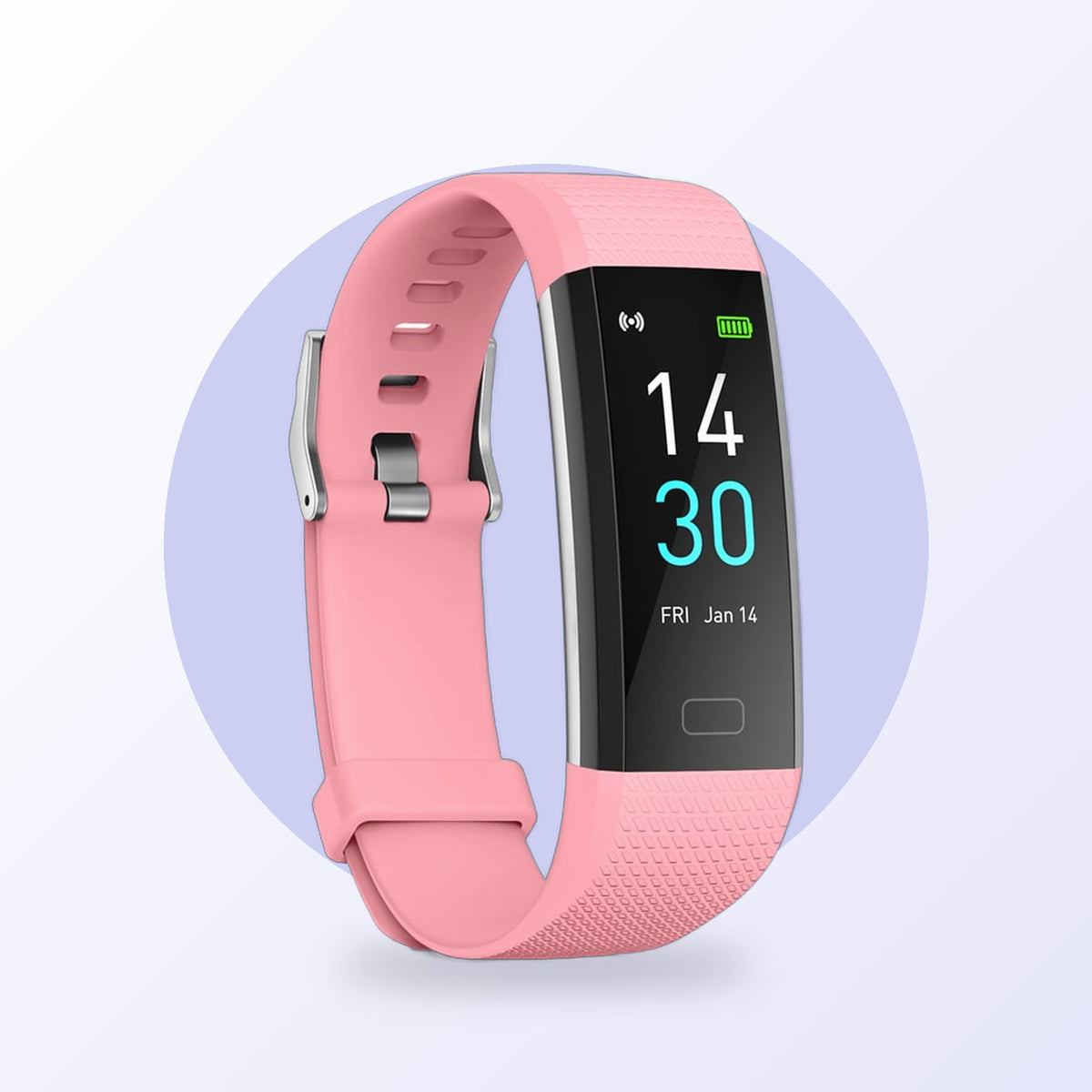 Fitness tracker smart watch, pink