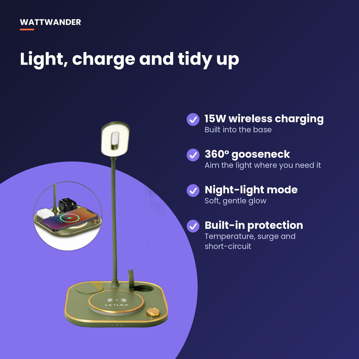 Desk lamp key features