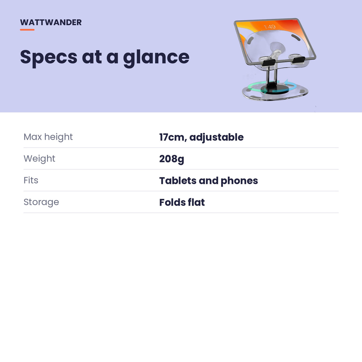 Stand specifications