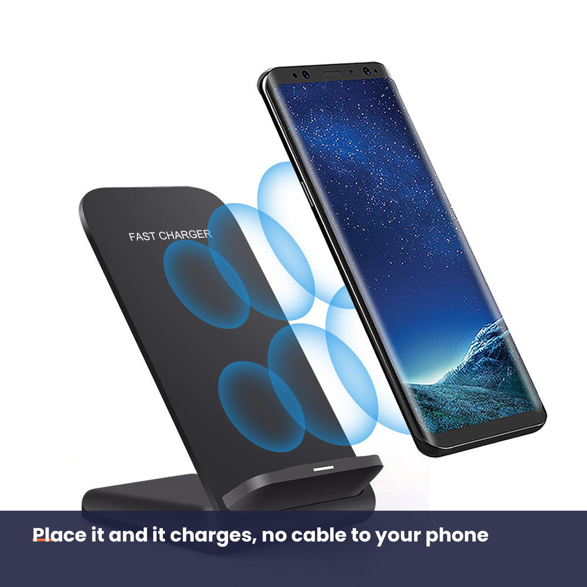 Wireless charging through the stand