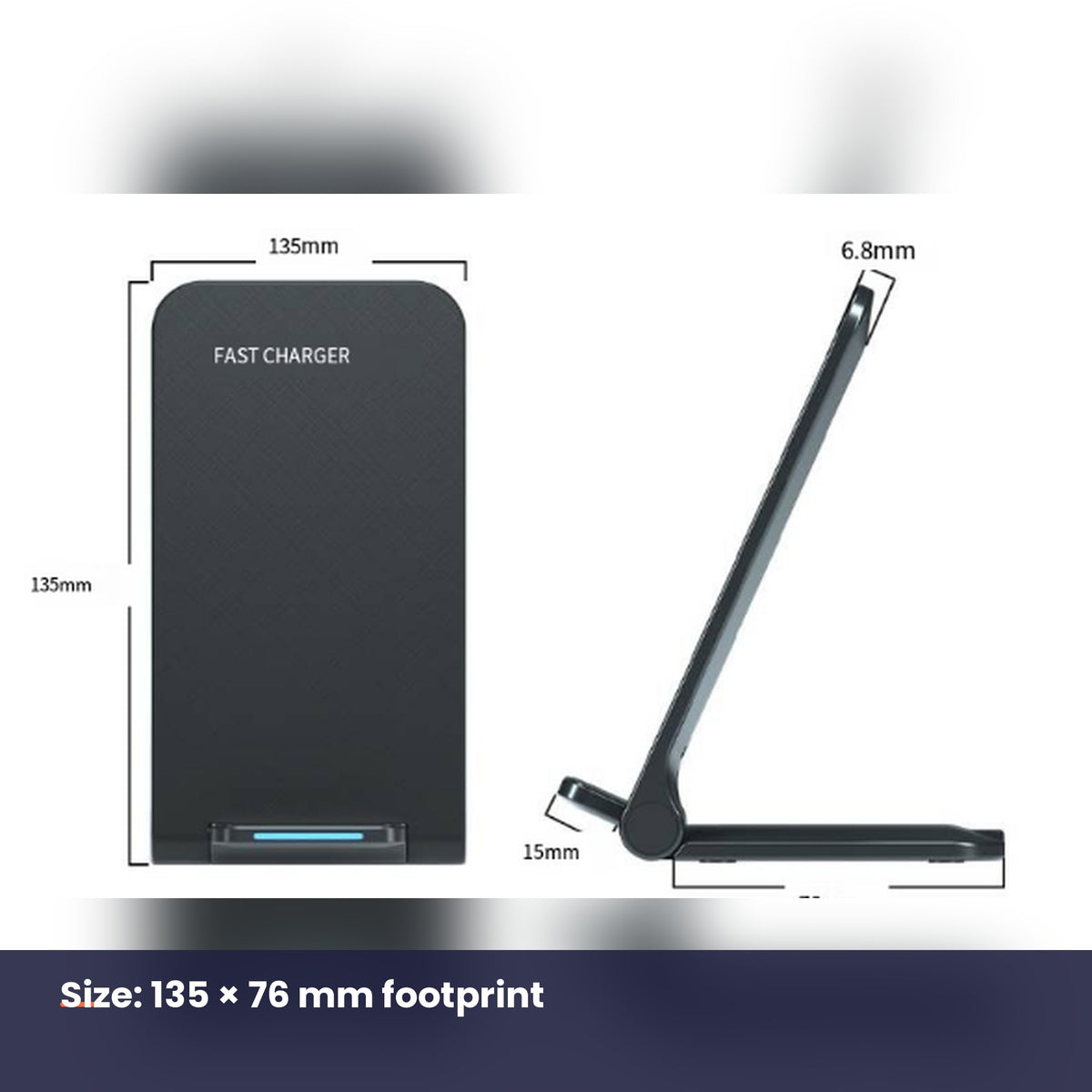 Vertical charger dimensions