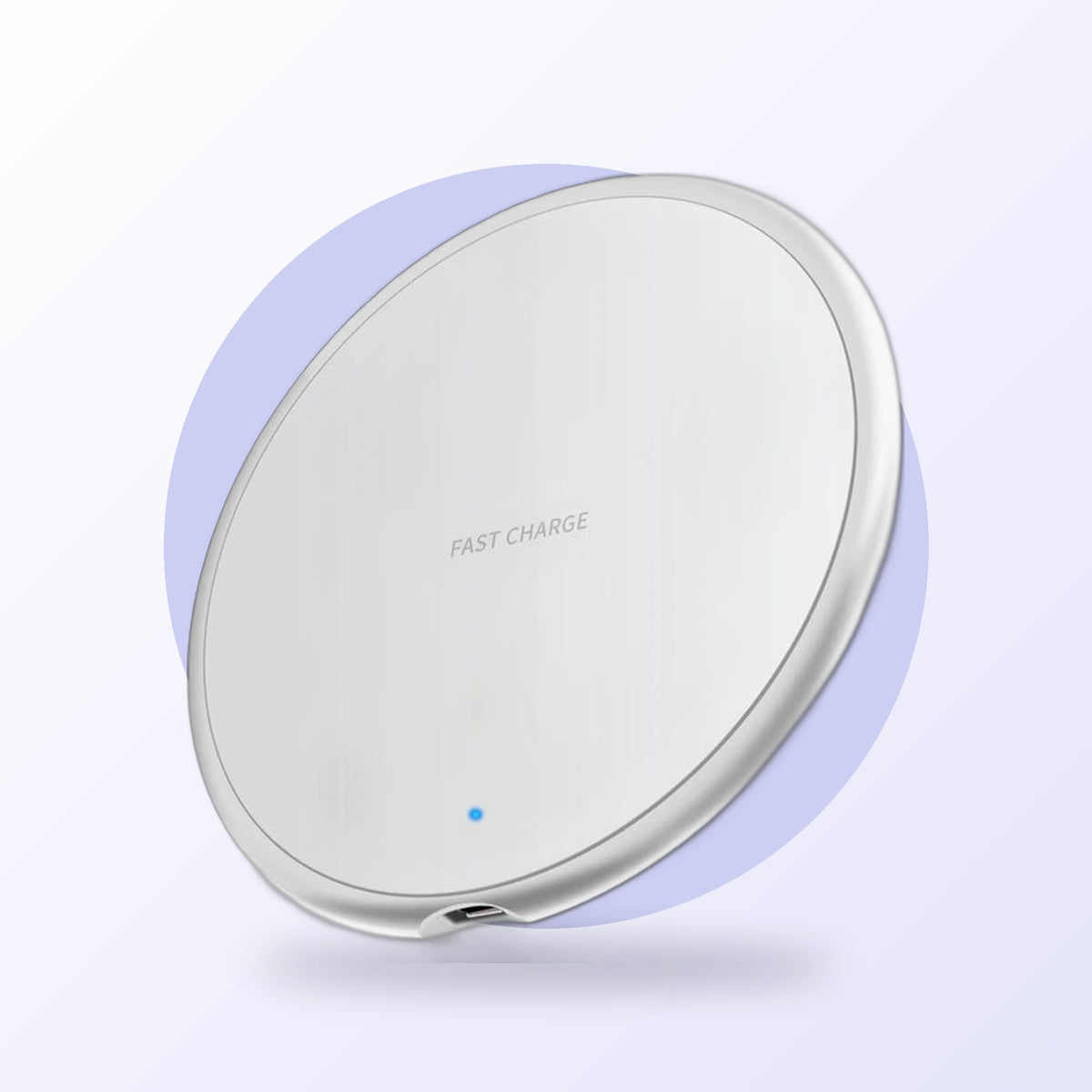 Wireless charging pad, white