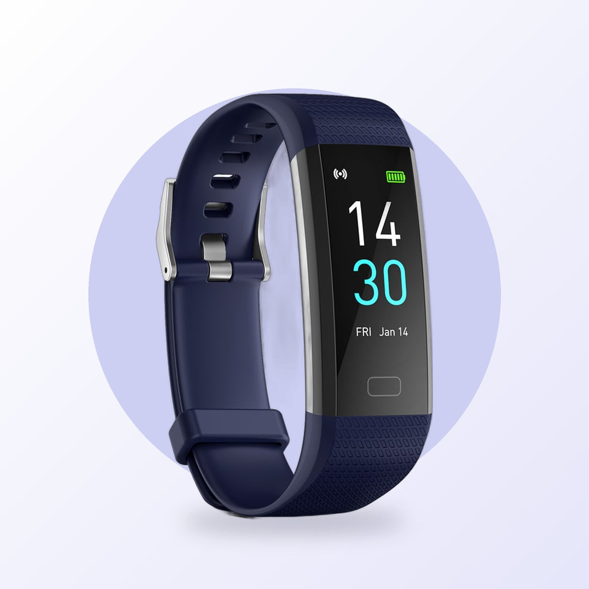Fitness tracker smart watch, blue