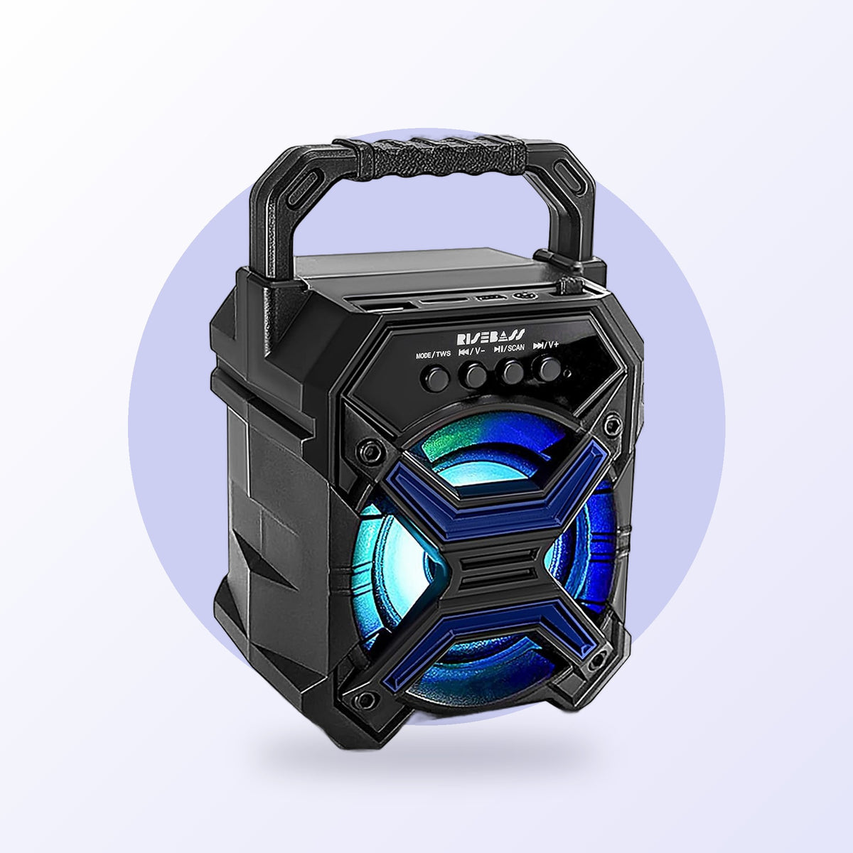 LED speaker in blue