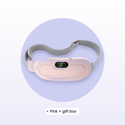 Heating and massage belt, Pink with gift box