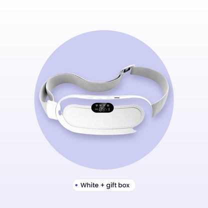 Heating and massage belt, White with gift box