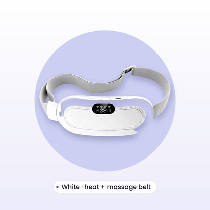 Heating and massage belt, White