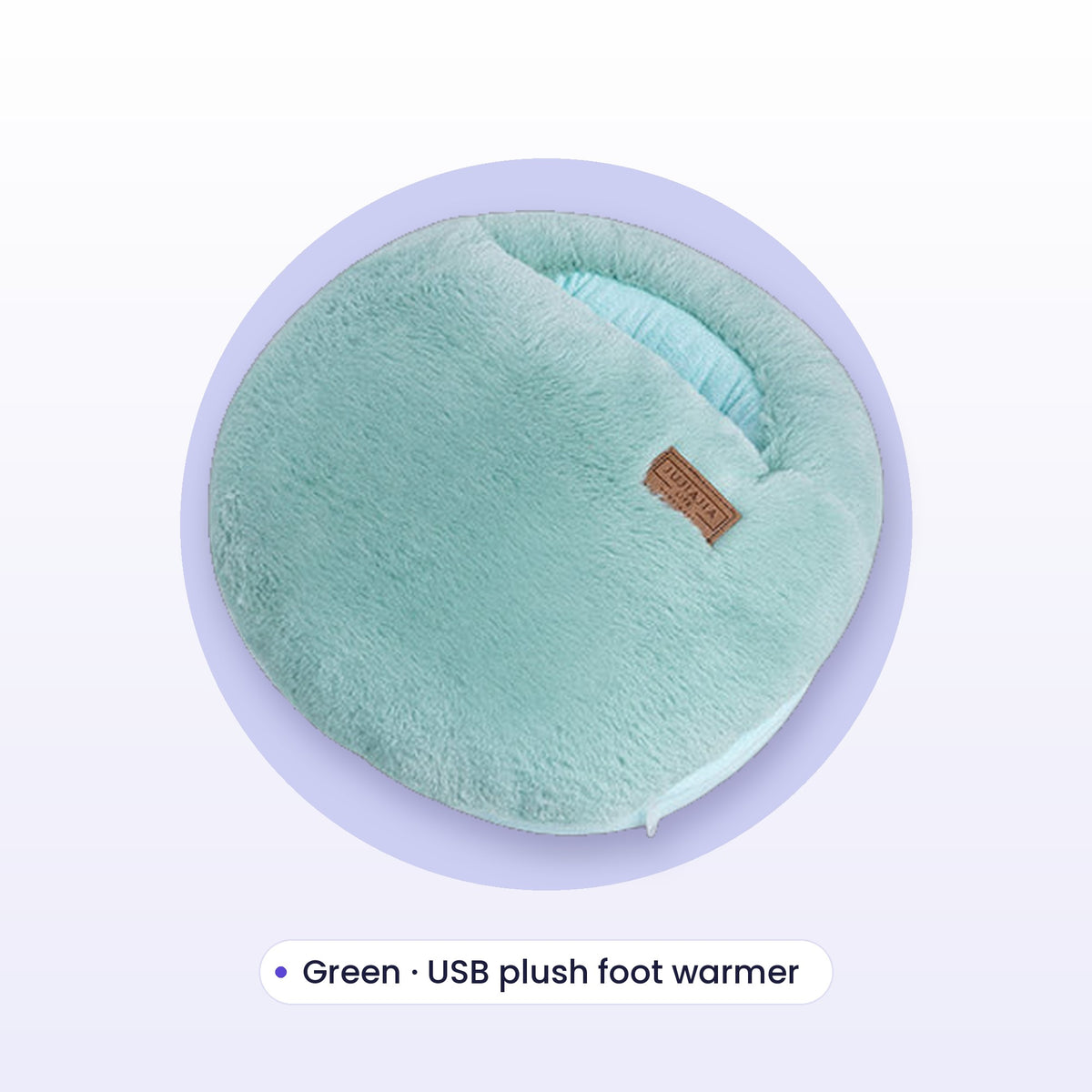 USB plush foot warmer, Green