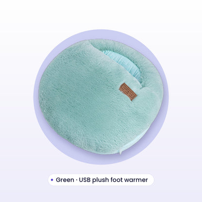 USB plush foot warmer, Green