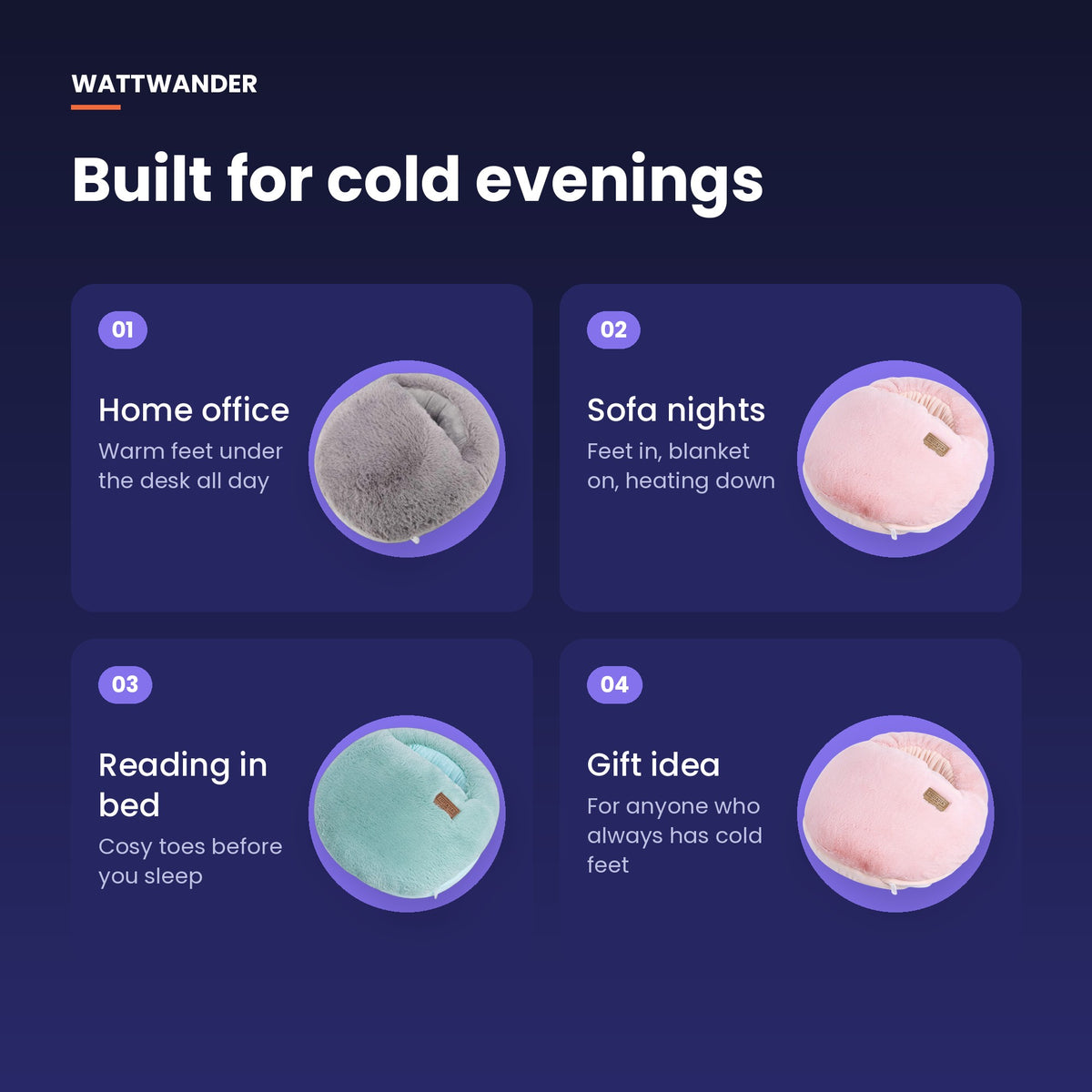 Built for cold evenings: desk, sofa, bed, gifts
