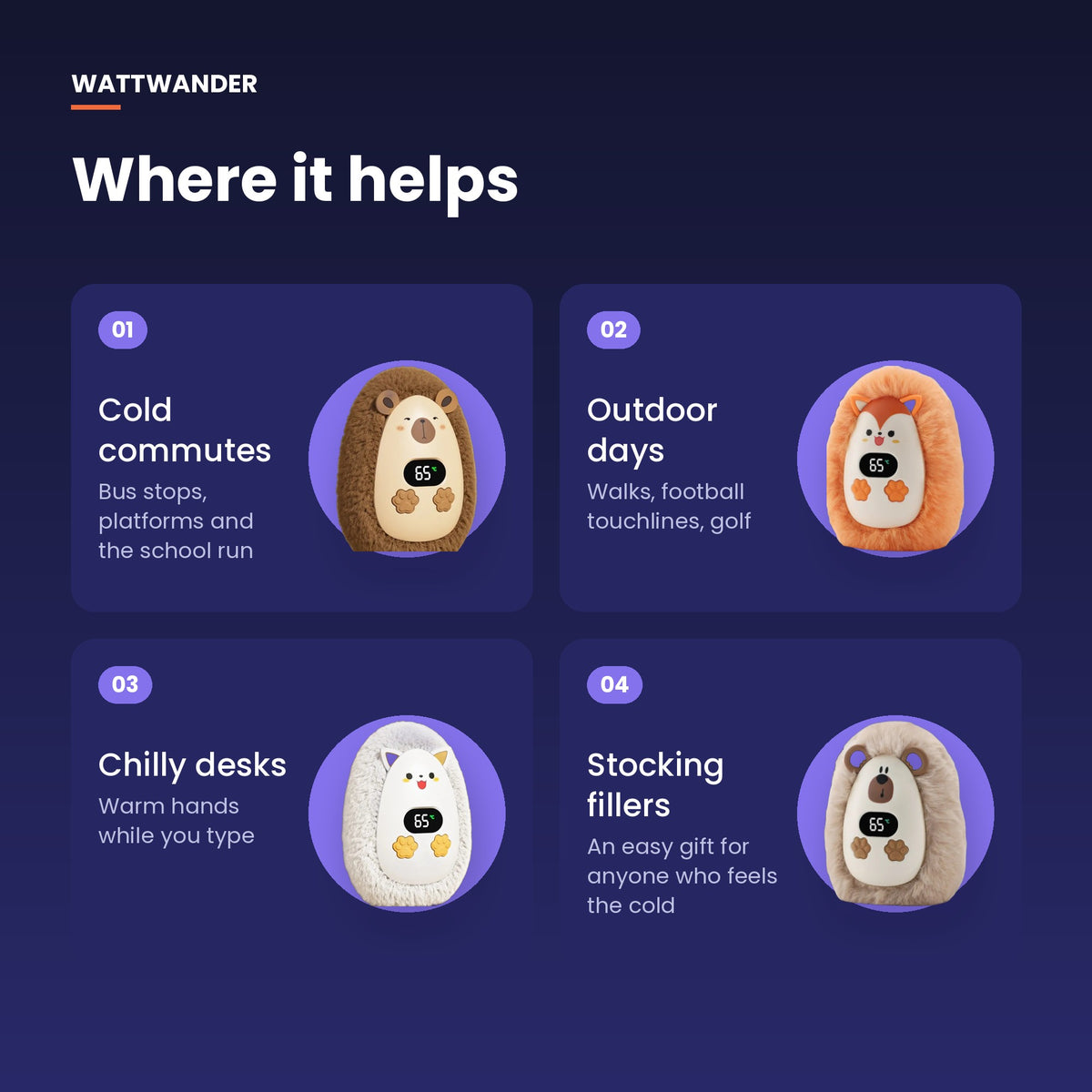 Where it helps: commutes, outdoors, desks, gifts