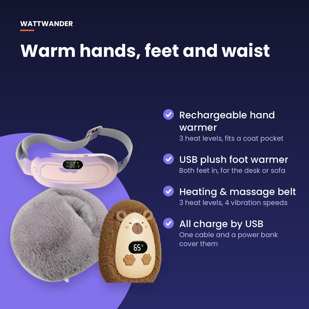 Why get the trio: warm hands, feet and waist