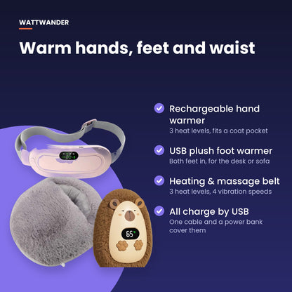 Why get the trio: warm hands, feet and waist